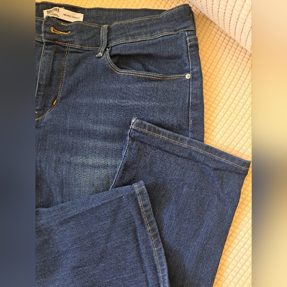 SIGNATURE by LEVI STRAUSS Men's MID Rise Straight Cut Blue Jeans - Picture 3 of 10